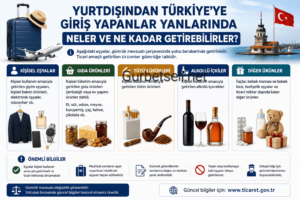 Yurdışından Türkiyeye giriş yapacakların beraberinden neler getirebilir?