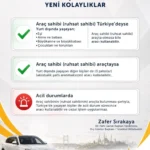Türkiyede Yabancı Plakalı Araçları Kullamında Kolaylık ( yeni kurallar )